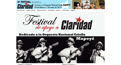 Desktop Screenshot of festivaldeclaridad.com